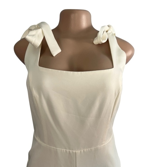 Lulus Ivory Love to Infinity Ivory Tie-Strap Wide-Leg Jumpsuit - Picture 5 of 10